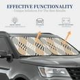 thumbnail image 4 of Lukts Geometric Print 2 Piece Car Sun Shade Windshield,Foldable Car Shade Front Windshield with Keeps Your Vehicle Cool-Large, 4 of 6
