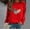Red, variant on YOTAMI Women's Crewneck Shirt Valentine's Day Print Long Sleeve Pullover Loose Fit Everyday Blouse - Valentine's Day Gift for Her