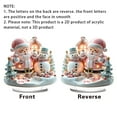 thumbnail image 4 of Adornos navideños planos 2D | Decoración festiva para fiestas en casa o en la oficina | Ligeros y fáciles de colgar | Decoraciones y regalos de temporada reutilizables, 4 of 5