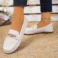 thumbnail image 6 of Women's Slip On Loafer Flats,Soft PU Flat Comfort Shoes All-Match Casual Daily Walking Shoes Gray 7.5, 6 of 6