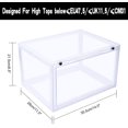 thumbnail image 2 of K.T.Z Magnetic Side Open Transparent Plastic Storage Shoe Box Stackable Foldable Storage Shoe Box Sneaker Storage Box Clear Plastic Shoe Boxes Size:14.2X11X8.7 Inch (D Style Transparent, 6 PCS), 2 of 6