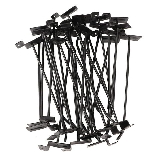 Ganchos Para Paneles, Clavijas De Listones Engrosadas, 30 Piezas, Negras Para El Hogar