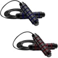 thumbnail image 1 of XMIAO 2 Pack Skipping Rope with Ball Bearings Tangle-Free Rapid Speed Steel Wire, 1 of 3