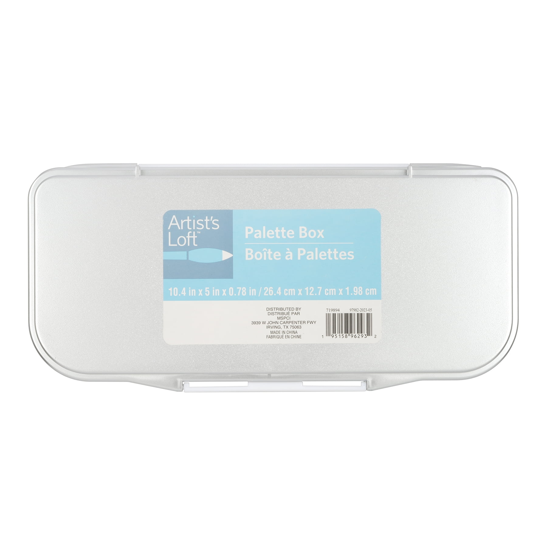 Leak Proof Palette Box by Artist's Loft White 10.4" x 5" x 0.78"
