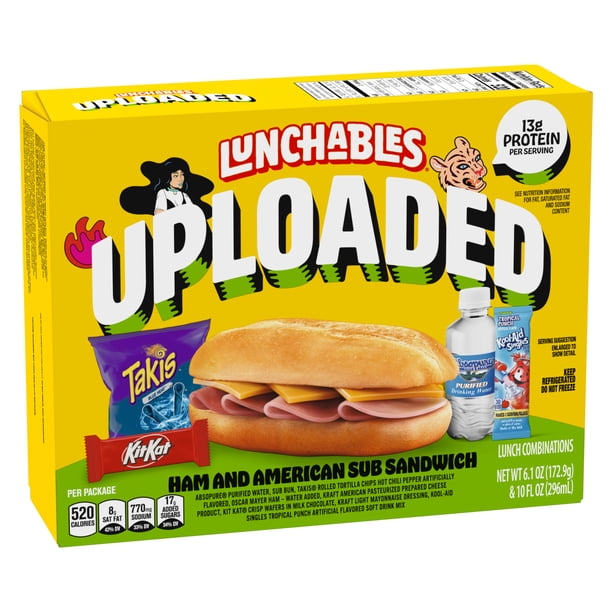 Lunchables Ham & American Sub Sandwich Kit for Breakroom - Walmart