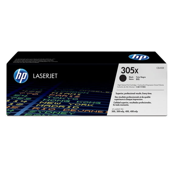 HP 305X, (CE410X) High-Yield Black Original LaserJet Toner Cartridge