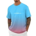 thumbnail image 2 of California Graphic Tees for Men 2026 Summer Casual Short Sleeve Crewneck Gradient Color T Shirts Streetwear, 2 of 5