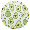 thumbnail image 3 of Ryvnso Avocado Round Plate Mats Dining Table Placemat Set of 4 for Holiday Decoration, 3 of 7
