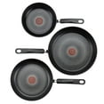 thumbnail image 2 of T-fal 3-Piece Skillet Set, Heavy Gauge Forged Aluminium with Titanium Non-stick Coating, Dishwasher Safe, 2 of 6