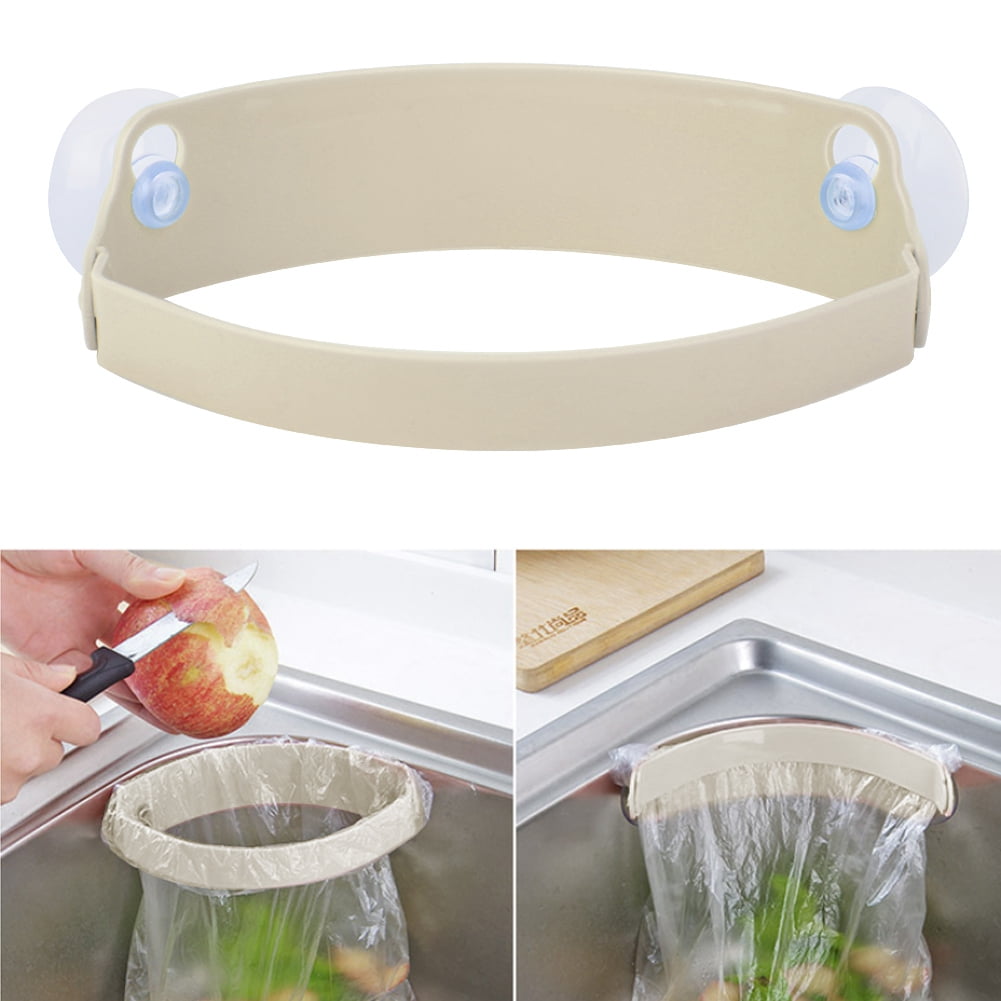 OTVIAP Kitchen Sink Garbage Sucker Clip Garbage Bag Stand Holder