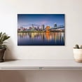 thumbnail image 2 of Elephant Stock Cincinnati City Skyline Wall Art - Horizontal Canvas Wall Art - Living Room Wall Decor - Places Canvas - Gray And Blue Decor - 12" x 8", 2 of 8