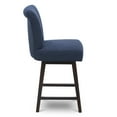 thumbnail image 6 of CHITA Swivel Counter Height Bar Stools with Fabric, 26 inch, Midnight Blue, 6 of 9