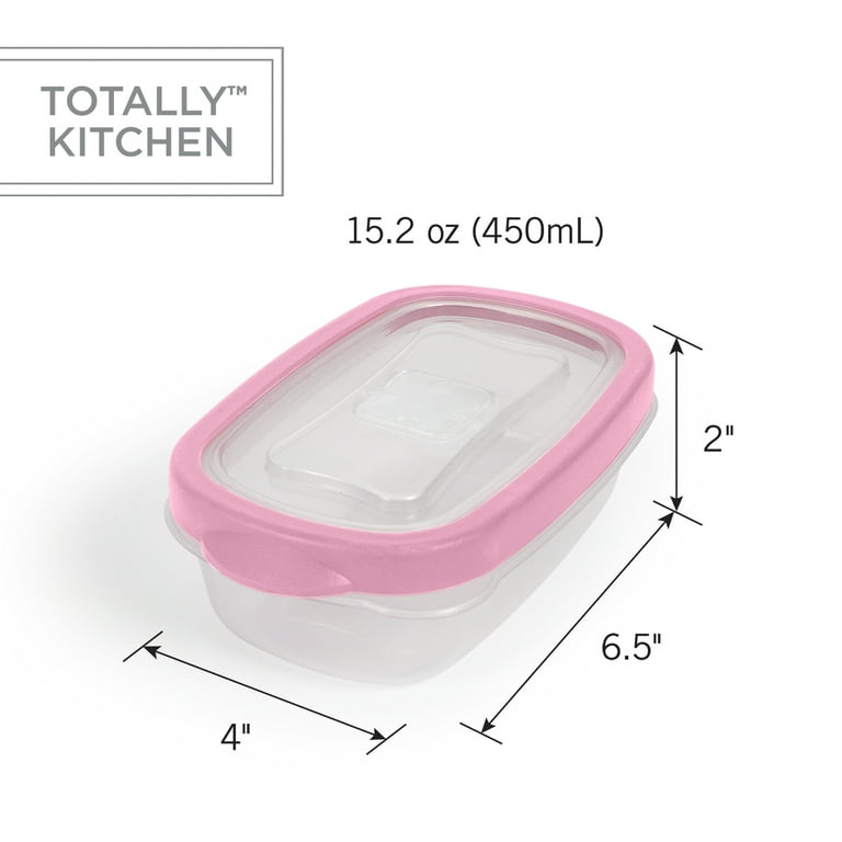 Totally Kitchen Square Food Containers | Microwave Safe & BPA Free | Thick, Durable & Leak Resistant | Dark Grey, Set of 5 (10 Pieces Total), Gray