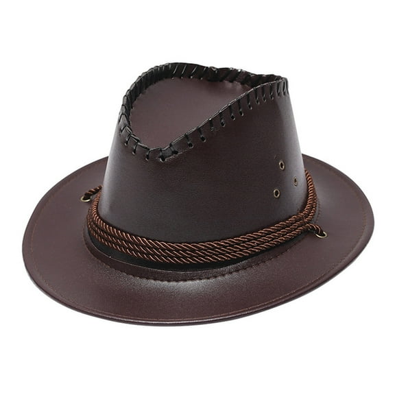 Cowboy Hats for Men Classic Outdoor Fedora Hats Coffee Hats Funny Party Hats One Size