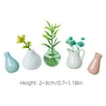 thumbnail image 3 of GeBuSn 5PCS Mini Vase Desktop Decoration Ornament Mini Ceramic Vase Refrigerator Funny Cute Vases Kitchen Decoration Birthday, 3 of 3