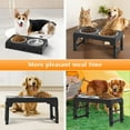 thumbnail image 6 of Elevated Dog Bowls Stand with 2 Thick 42oz Stainless Steel Dog Food Bowls, Raised Dog Bowls 5 Heights Adjustable  for Small Medium and Large Dogs, Cats, 6 of 10