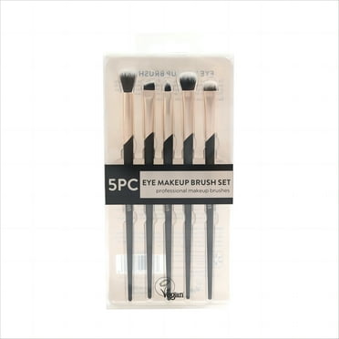 Walmart 5 Piece Eye Makeup & Cosmetic Brush Set, Black