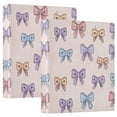 thumbnail image 2 of Bows and Spider Webs 3 Ring Hardcover Binders 1.5in Round Rings for Letter-Size Folder Paper Organizer Pockets for Office Student Recipe, 2 of 9