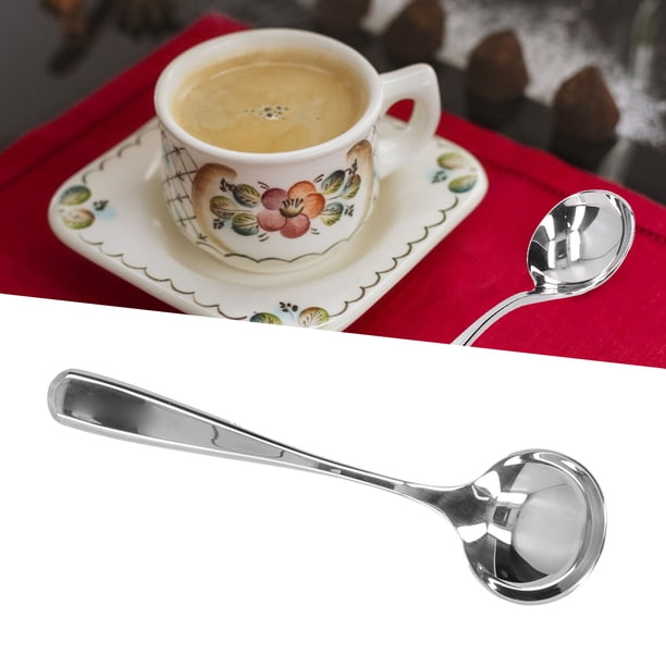 Cucharas de Café, Cuchara de Café de Acero inoxidable Cucharas para Revólver Cuchara de Cocctel Cuchara Redonda Cucharas Para Revolver Coccteles para Café, Té, Postre, pastel