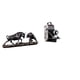 thumbnail image 1 of Escultura Moderna De Feng Shui De Toro, Oso, Vaca, Ganado, Animal, Estatua De Cámara De Resina, Obra De Arte Decorativa única Para Escritorios, Armarios, Bares, Regalos Familiares., 1 of 8