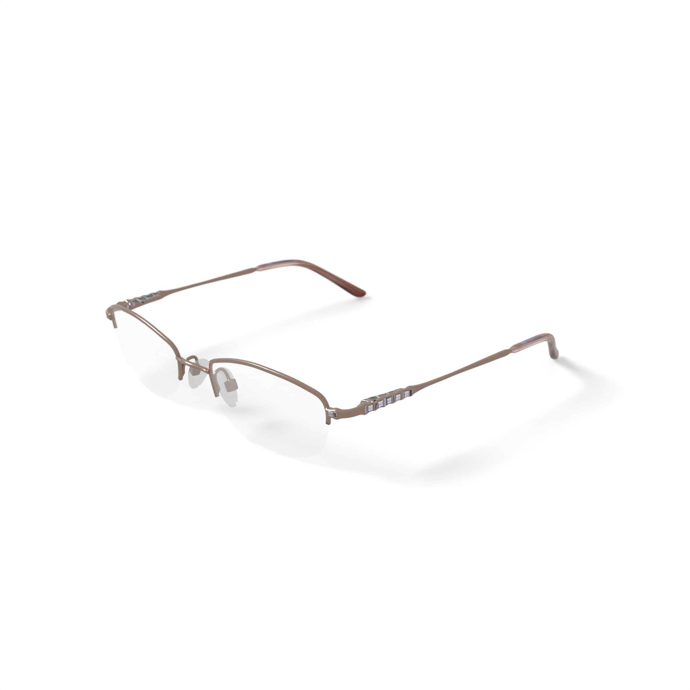 Sophia Loren Women's M163 Oval Prescription Eyeglasses with Case, Gold