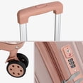 thumbnail image 3 of 3 PCS Modern Travel Trolley TSA Luggage Set, Soft Rosegold, 3 of 3