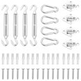 thumbnail image 1 of vidaXL 12 Piece Sunshade Sail Accessory Set Stainless Steel, 1 of 5