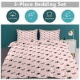 thumbnail image 5 of 3 Pcs Soft Bedding Set, Includes 1 Duvet Cover with Zipper And 2 Pillow Shams,Eye Cartoon Eyelashes King(102"×90"), 5 of 8