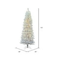 thumbnail image 3 of 9.5' Pre-Lit White Salem Pine Pencil Artificial Christmas Tree- Clear LED Lights, 3 of 3