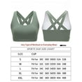 thumbnail image 2 of Womens Fitness Sports Bra, Criss-Cross Back Padded Strappy Sports Bras Medium Support Yoga Bra with Removable Cups, 2 of 8