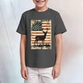 thumbnail image 2 of Kogui Boys 4th of July Shirt American Flag Tees Kids Independence Day Patriotic Short Sleeve Tops (Grey,13-14 Years), 2 of 4
