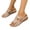 Beige, variant on Womens Wedge Sandals Slip On Arch Support Slides Recovery Summer Beach Slippers Comfortable Plantar Fasciitis Arch Support Low Wedge Dressy Open Toe Walking Shoes