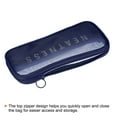 thumbnail image 4 of Uxcell 8.7"x4.3"x0.8" Travel Mesh Toiletry Bag Makeup Cosmetic Bag Zipper Pouch Navy Blue, 4 of 4