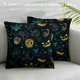 thumbnail image 3 of Throw Pillow Cover, Decorative Pillow Covers, Throw Pillow Case, Halloween Cartoon Bat Spider, Pillow Covers Decorative, Pillow Covers, 3 of 5