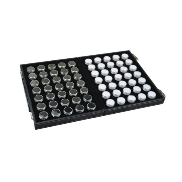 Vitrina de joyería con tapa de vidrio, a prueba de polvo, gran capacidad, caja para pendientes y anillos. 70 unidades