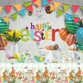 thumbnail image 6 of Moocorvic Easter Tablecloths 54x108 Disposable Rectangle Plastic Table Cloth for Spring Easter Day Table Decorations and Party Supplies, 6 of 6