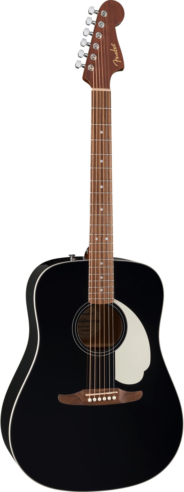 Fender California Standard Redondo Acoustic Guitar - Black Bundle with Gig Bag, Tuner, Strap, Strings, Picks, and Austin Bazaar Instructional DVD