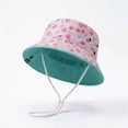 thumbnail image 2 of TOWED22 Baby Sun Hat Toddler Boys Girls Boys Bucket Hat for Kids UPF 50+ Sun Protective Child Summer Beach Hats(Mint Green,3-8 Y), 2 of 6