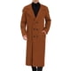 thumbnail image 1 of Abrigo de invierno para hombres Inspire Chic, abrigo de doble botonadura con solapa de muesca, color sólido, marrón, 1 of 7