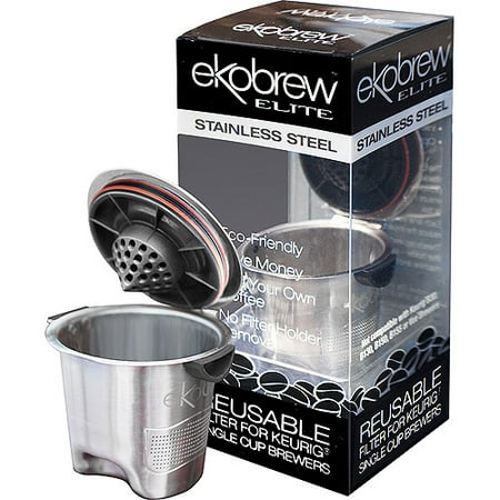 Ekobrew Elite Reusable KCup Stainless Steel Reusable Keurig Kcup (Best K Cup Reusable Coffee Filter)