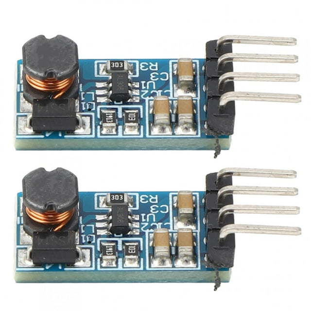 Módulo Boost, 2 piezas Boost Step Up Module DC DC Ultra-Pequeño 3.3V 3.7V 4.5V 5V a 12V Placa de conversión de voltaje, Eficiencia de conversión típica 85%