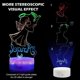 thumbnail image 2 of Luz nocturna 3D de ángel, lámpara de ilusión 3D con colores RGB dinámicos que cambian con toque inteligente y control remoto., 2 of 5