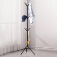 thumbnail image 5 of Triangular Floor-Standing Coat Rack, Space-Saving Assemblable Detachable Garment Hanger, Easy-Assembly Clothes Rack for Bedroom, Entryway and Home Storage Organization, 69*22in, Black, 5 of 10