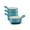Turquoise, variant on Kook French Onion Soup Crock Ceramic Bowls 4-Piece Stoneware Kitchen Set, Red Ombre