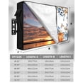 thumbnail image 7 of Outdoor TV Cover 30 to 32 Inch Weatherproof, Floral Fall Thanksgiving Waterproof TV Screen Protector for Outside Decor with Zipper and Pocket 30"L x 19"H&nbsp; , Orange Blue Boho Pumpkin White, 7 of 7