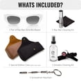 thumbnail image 2 of Ray-Ban RB4430 ZENA BIO-BASED Square-Round Shaped Non-Polarized Sunglasses for Men - Includes Official RAYBAN Eyewear Kit - Ideal Formal & Casual Wear Sunglasses - Grey Lens, 2 of 7