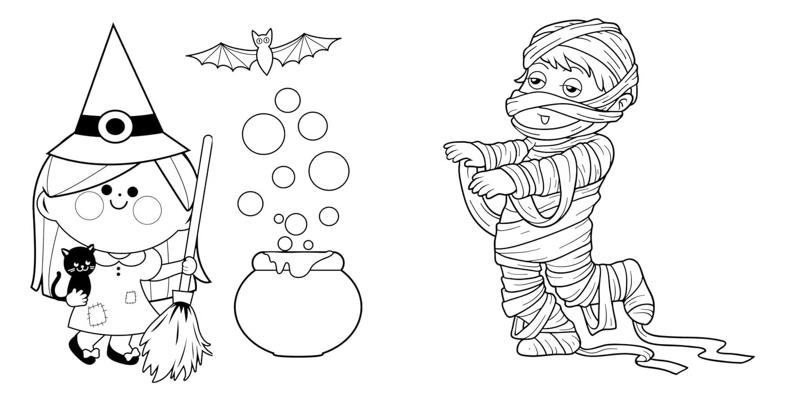 Trick or Treat Coloring: With Over 90 Ghoulish Coloring Pages, (Paperback)
