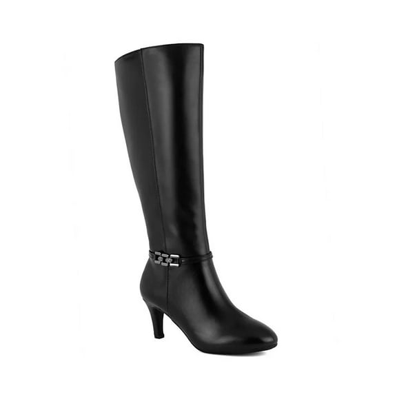 Jones New York B-BLACK Women's Hanlee Knee High Dress Boots, US 8.5M