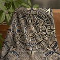 thumbnail image 2 of Cobija Manta Frazada Diseño de Calendario Azteca Juana Gallo Ultra Suave y Ligera, 2 of 4