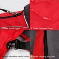 thumbnail image 2 of ClawsPurrfect Winter Fleece Dogs Jacket: Reflective Small Medium Dog Warm Collar Coats Red 2XL, 2 of 5